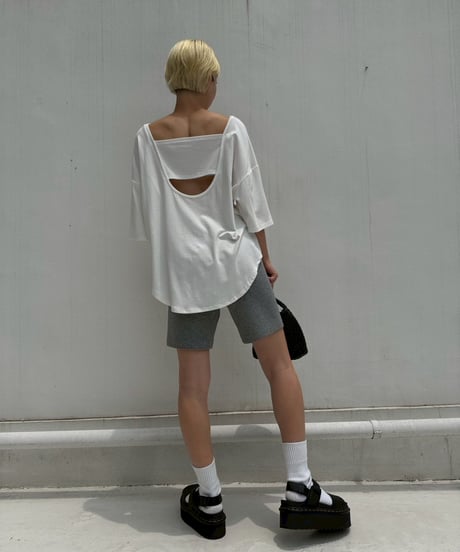 Round Hem Tops'Back Open'#2329
