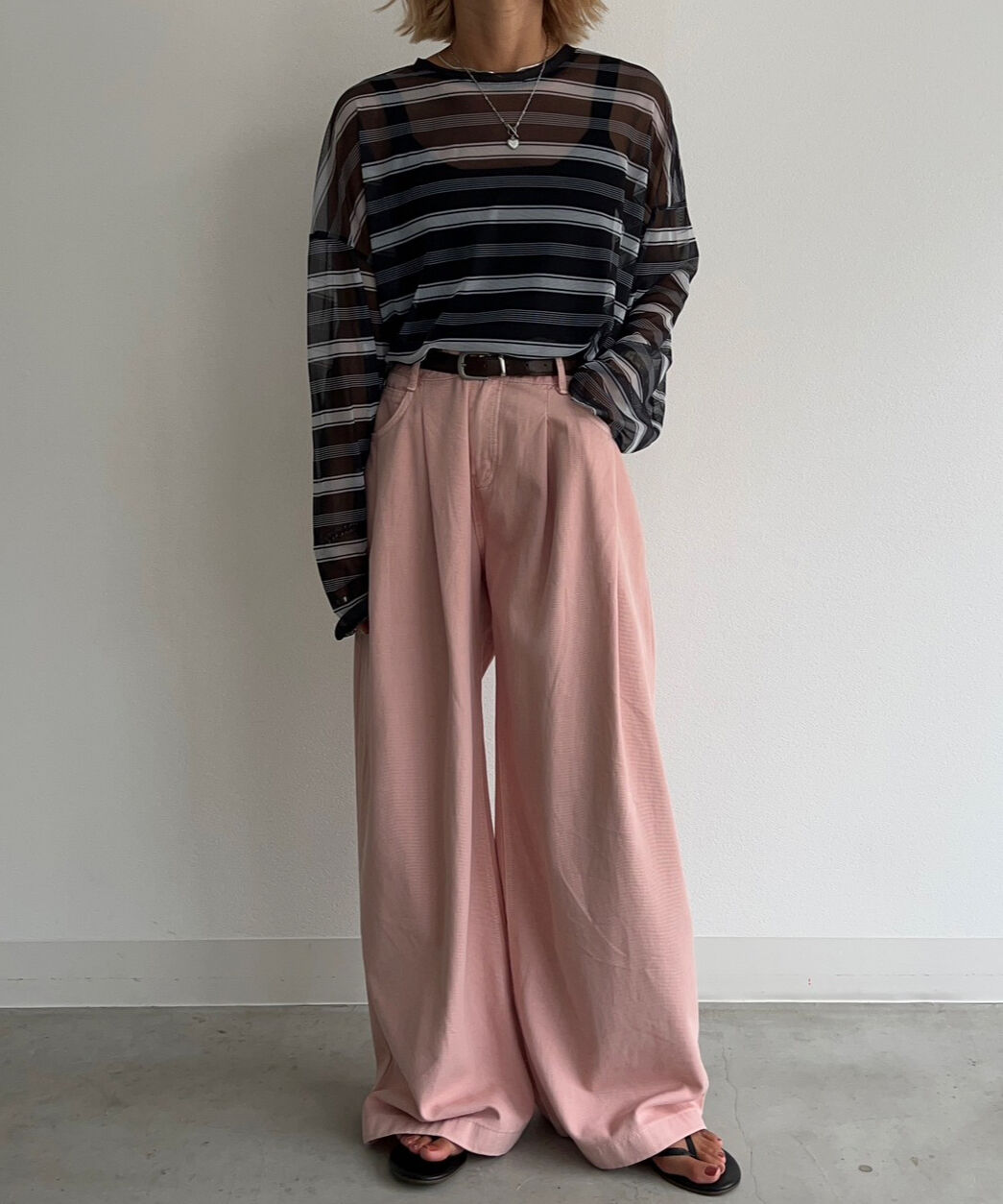 Wide Pants'With Belt'#888 | tablethotel-SEGUR.