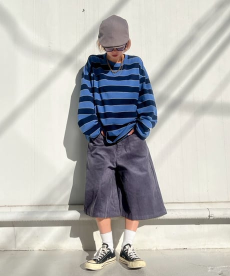 Loose Fit LS Tee'Ueban Border'#970559