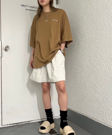 Wide Half Pants'Washed'#167665