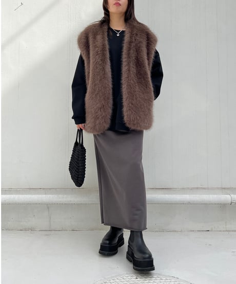 【¥5,900→¥3,800】Sweat Tight Skirt'Slit' #606