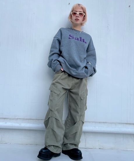 Wide Cargo Pants'Big Pocket'#1163#6225