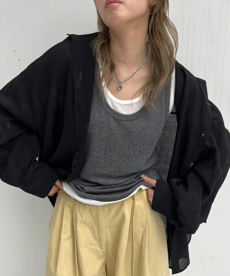 Wide shirt'Sheer'#5015