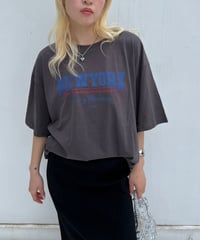 Wide T-shirt'NY1985'#6542