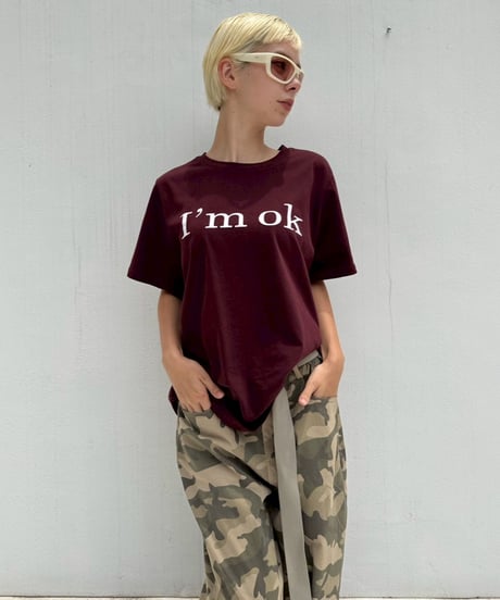 Daily T-shirt'I'm ok'#11737