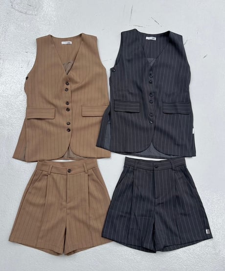 Sleeveless Setup'Pinstripe'#20151