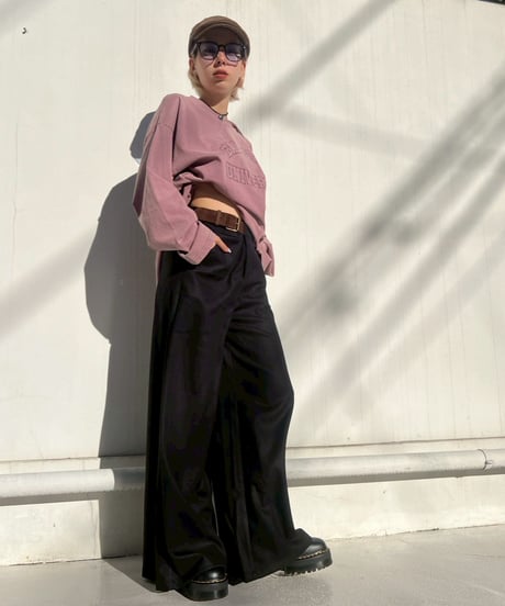 Wide Slacks'With Belt'#6611859