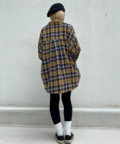 Check Shirt'Loose'#25118