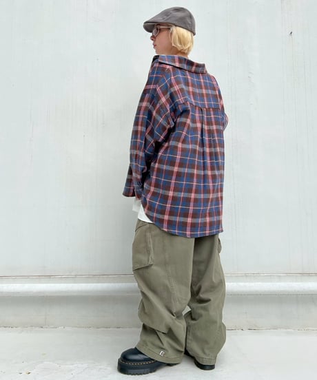 Check Shirt'Loose'#25118