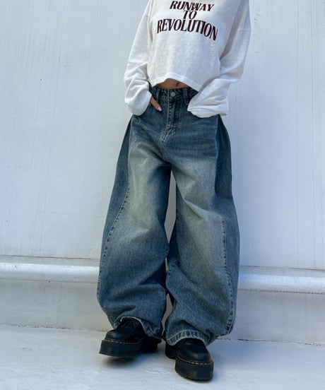 Barrel Denim'2way Silhouette'#6811659