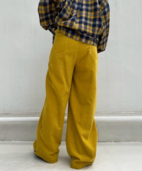 Corduroy Wide Pants'With Belt'#9358