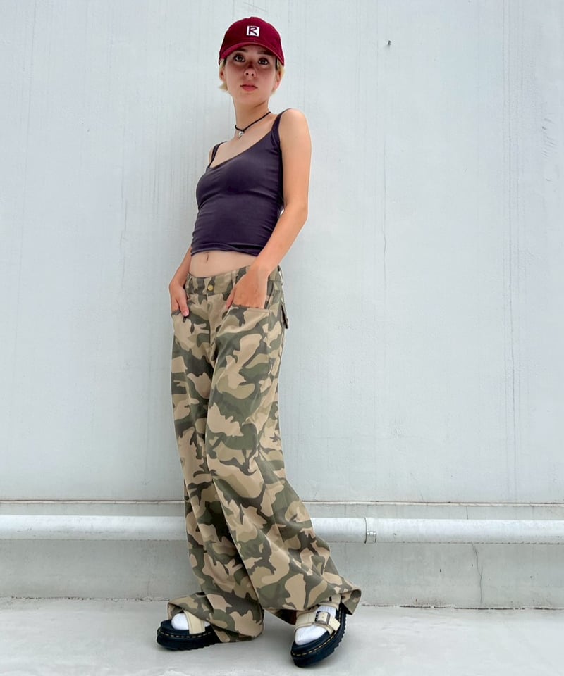 Wide Pants'Camouflage'#10105 | tablethotel-SEGUR.