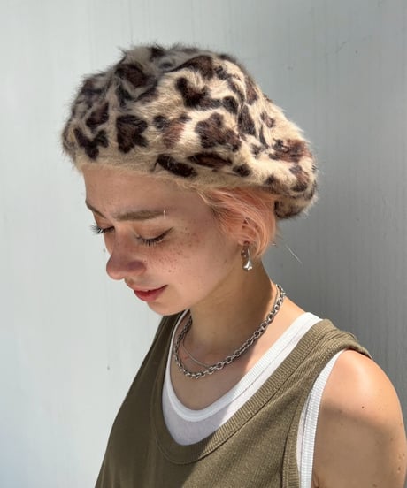 Shaggy Beret'Leopard'#2507-5/17