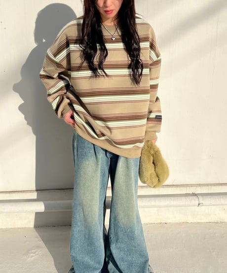 Wide  Sweat Shirt'Mulch Border'#636