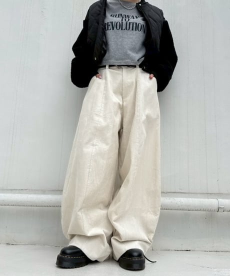 Volume Curve-pt Corduroy'Belt Set'#800959
