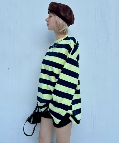 Loose Fit LS Tee'Ueban Border'#970559