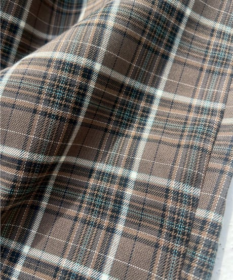 Plaid Wide Pants'With Belt'#3197
