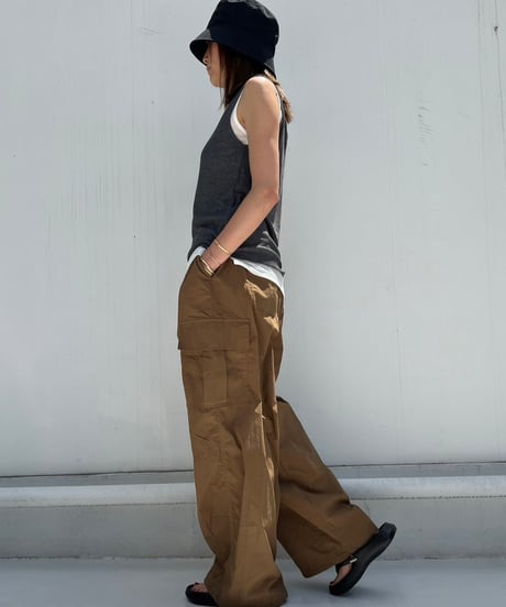 Wide Cargo Pants'Relax'#53371