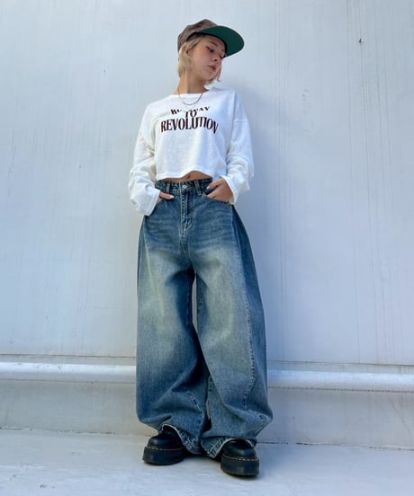 Barrel Denim'2way Silhouette'#6811659