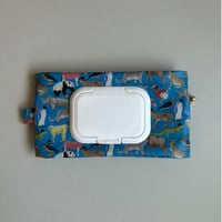 【N様専用ページ】オーダー商品　ウェットティッシュポーチ　Sサイズ　キーウィ　ターコイズブルー