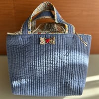 保冷ランチトートバッグ　（ヌビキルト×リバティ　ケイティアンドミリー）
