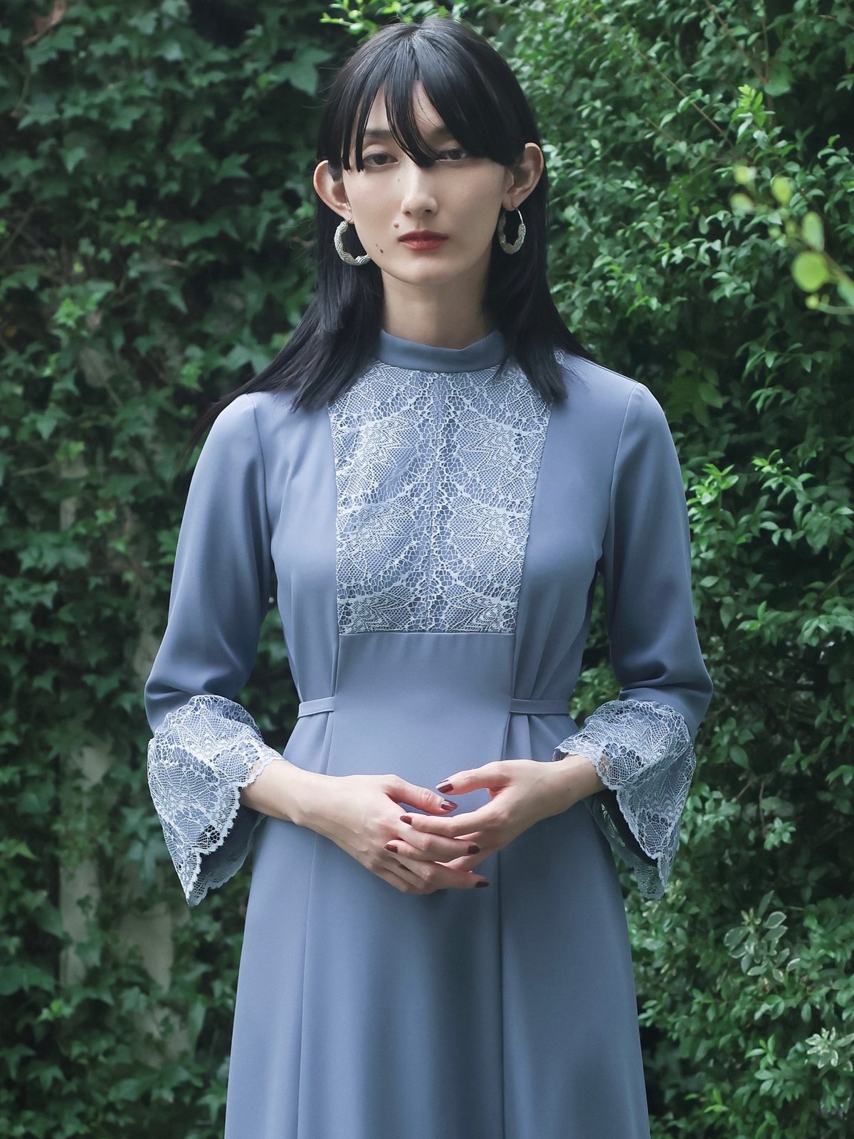 Lace buzam onepiece bloom | MAHOROOGINO