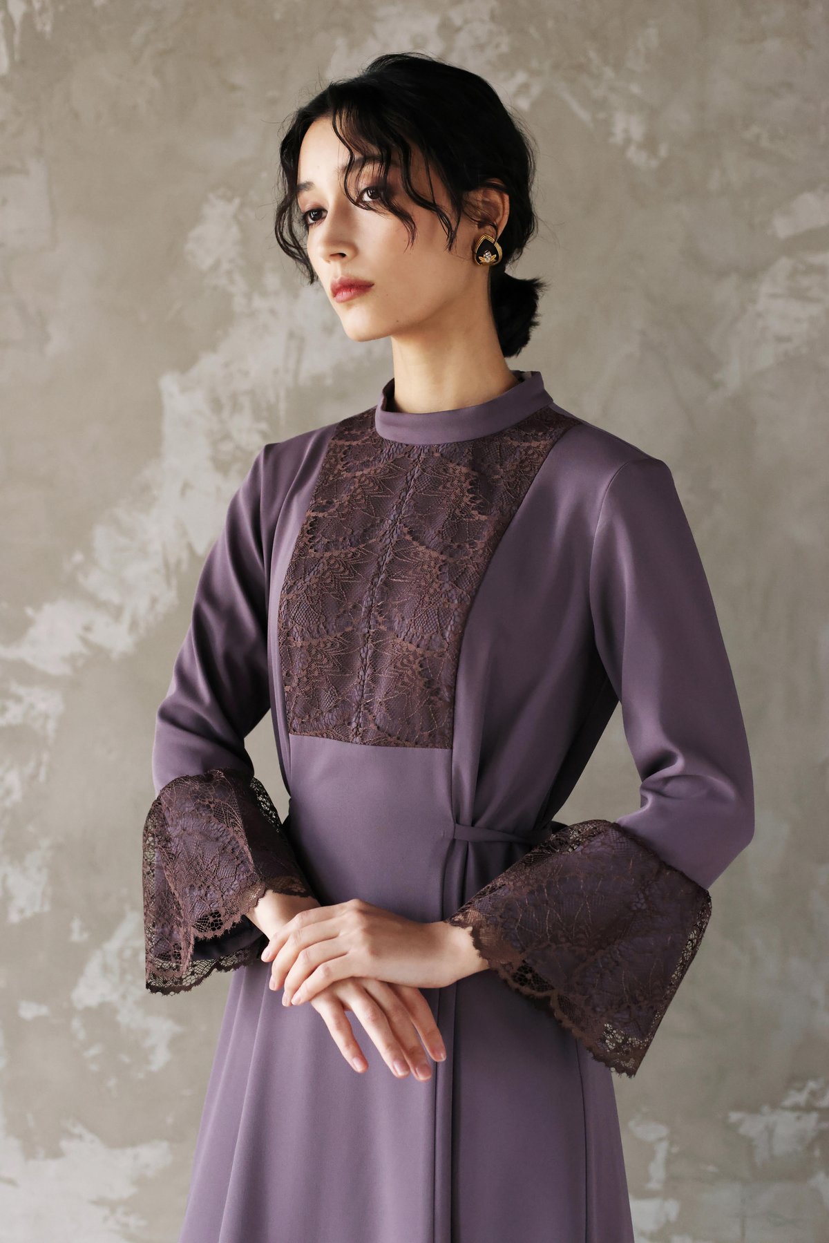 MAHOROOGINO レースブザムワンピース Lace buzam onepiece | MAHOROOGINO