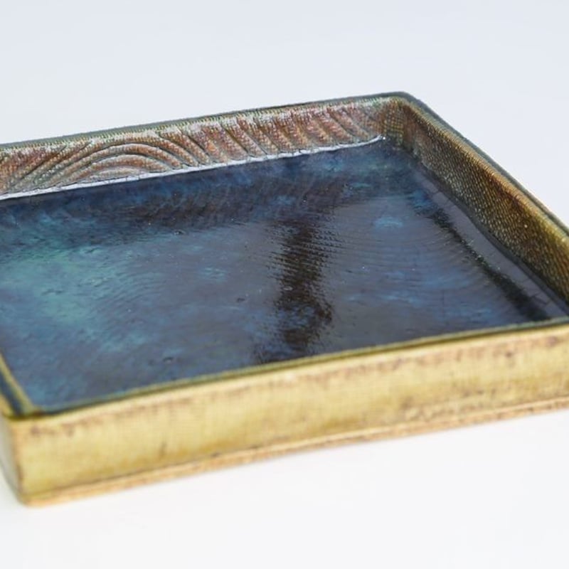 創業150周年記念】益子焼 織部角皿【限定150枚】 | 金谷ホテル