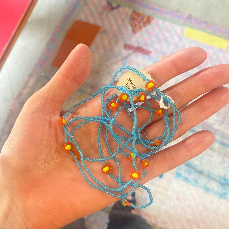 1990sインドビーズフラワーネックレス | roll