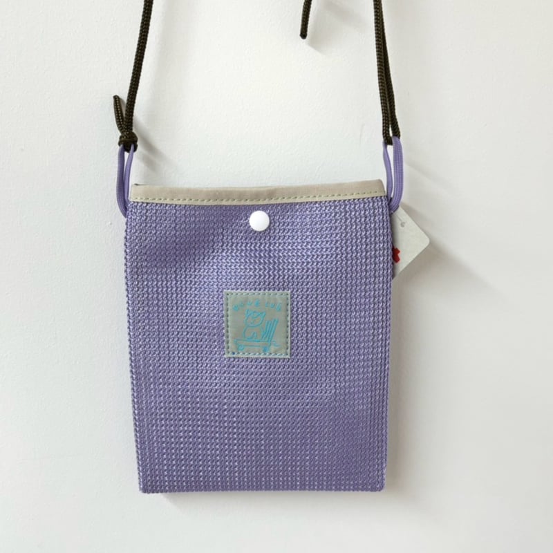限定出品　SALE ユキエモン　20cmファスナー　サコッシュ　パッチワーク ミニサコッシュ メッシュバージョン | roll