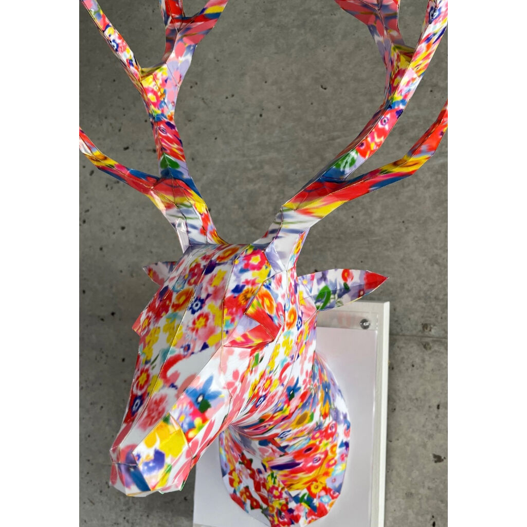 大村洋二朗　Deer of the polychromatic 大村洋二朗 Deer of the colorful flowers | ギャラリー兼井