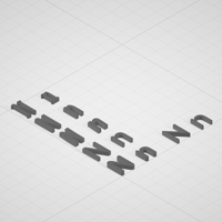 【3Dデータ】文字-N