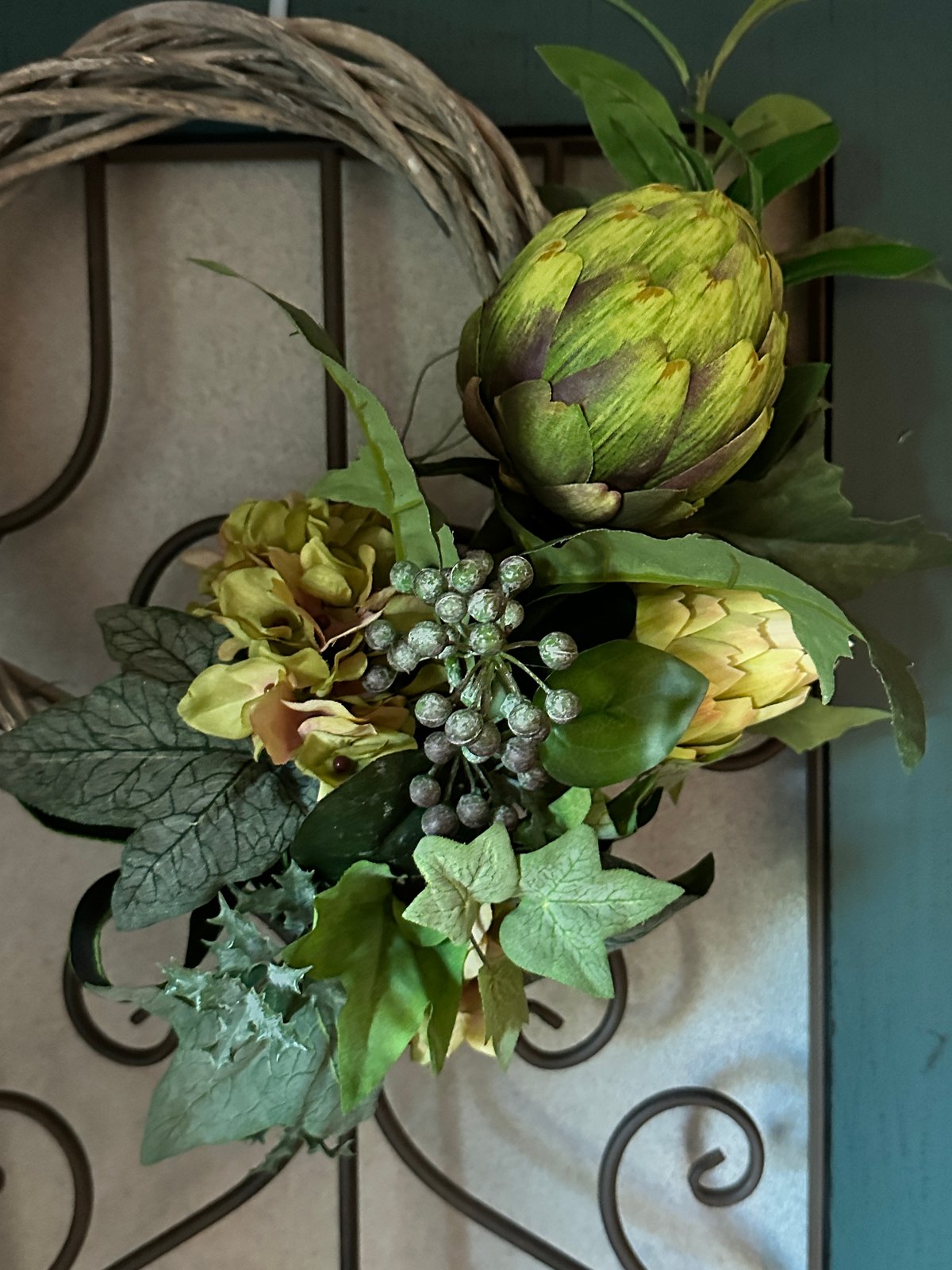 ✤ ✤ 大きめ♬  夏の造花リース  36cm  ✤ ✤ 夏 ✽ hana リース（大きめ） | iichi 日々の暮らしを心地よく