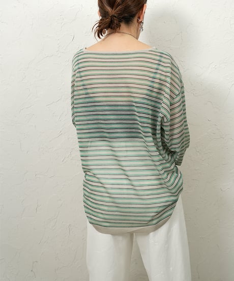 Sheer border knit【残り僅か！】