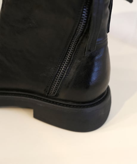 Back W ZIP leather boots【ラスト1点】
