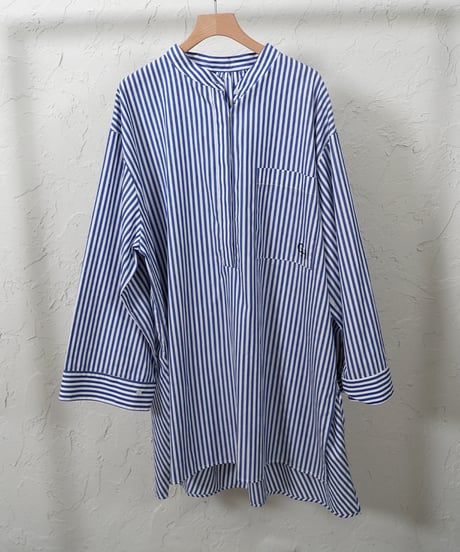 Stripe　skipper　long shirt