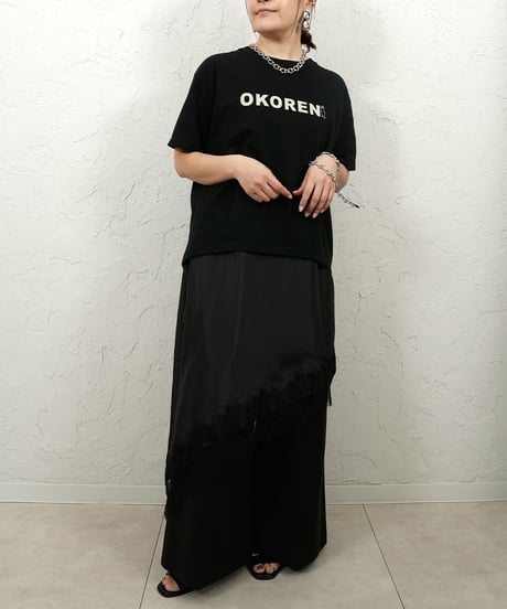 Race satin hem　asymmetry　cami 残り僅か！