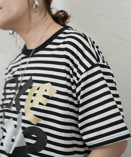 Randam foil print logo t  ラスト1点！