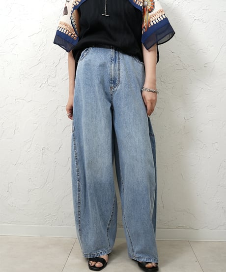 再販　Curve denim pants