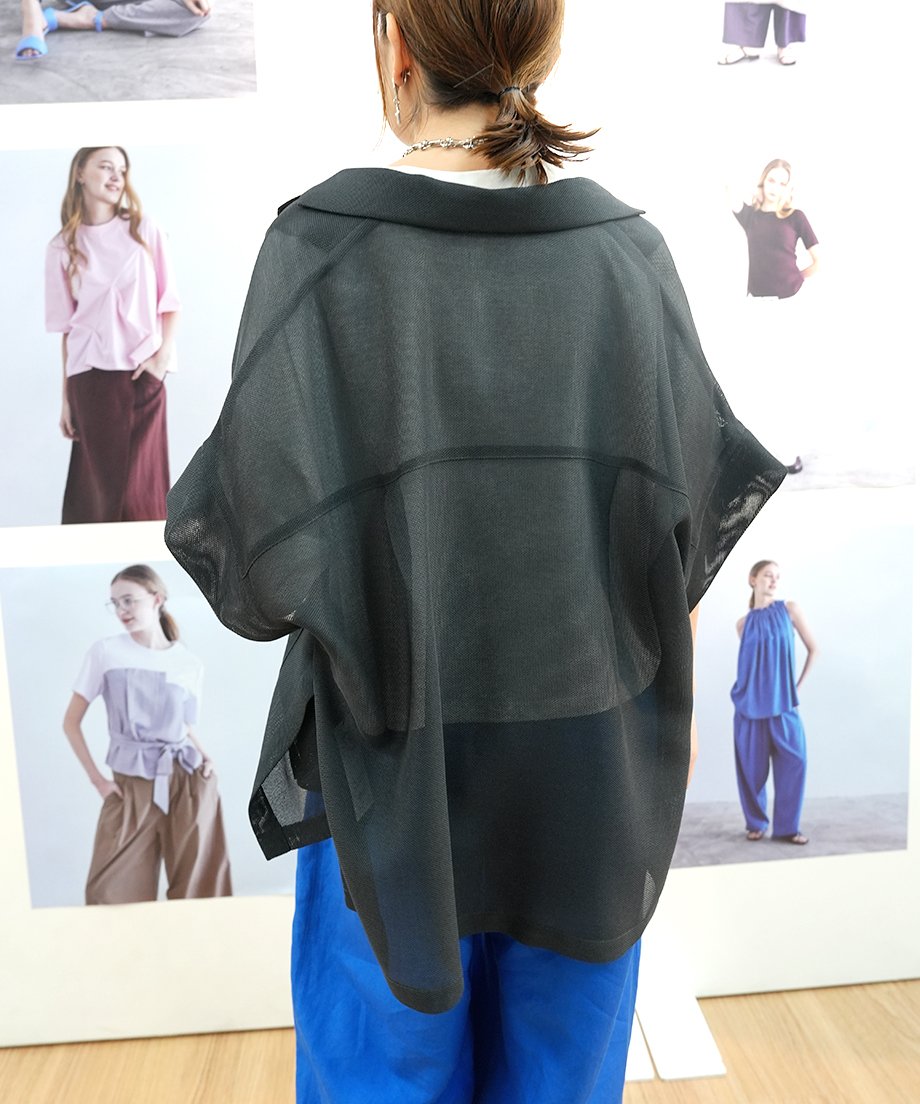 Dignite collier】 ご予約 メッシュハーフスリーブJK | select sh