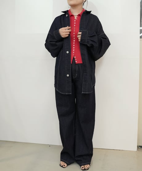 【cafune】　ご予約  DENIM shirts jacket