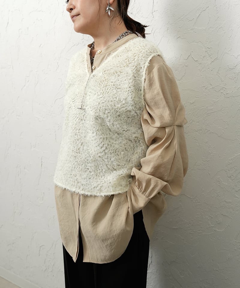 Tulle sheer vest【ラスト1点】 | select shop Liren