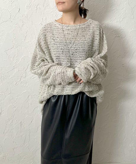 MIX nep yarn pullover