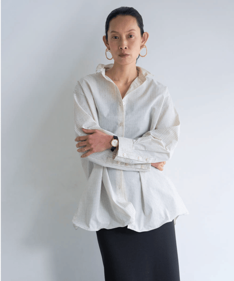【YENN】　ご予約  WIRED OVER SHIRT
