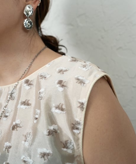 Popcorn flour blouse【ラスト2点】
