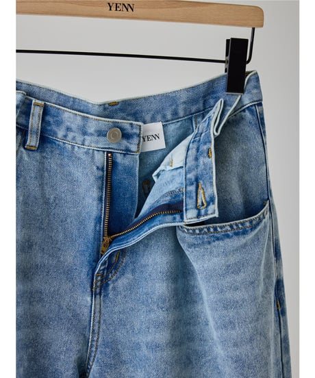 TUCK BELT DENIM PT【ラスト1点】