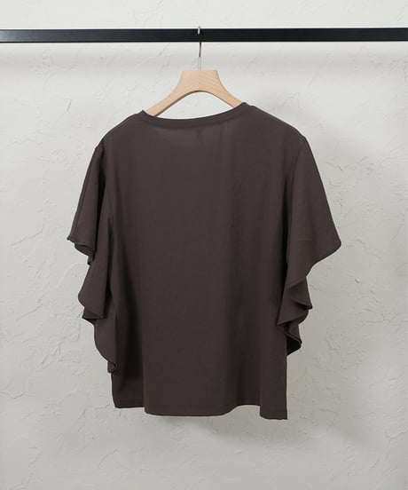 Georgette　frill blouse