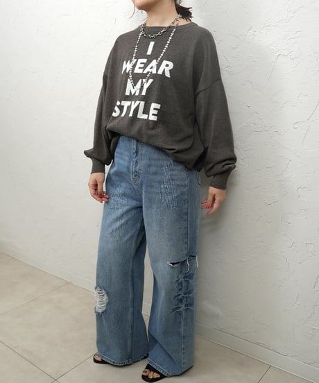 Cotton loose knit【mocaラスト1点】