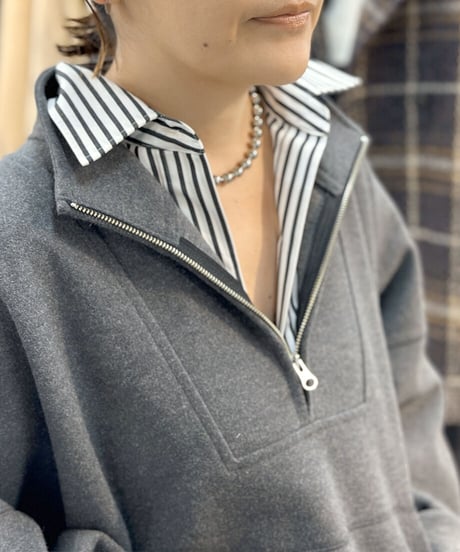 zip up poncho pullover