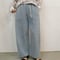 【Liren別注低身長size】　Side tuck linen wide denim pants  ラスト2点❗️